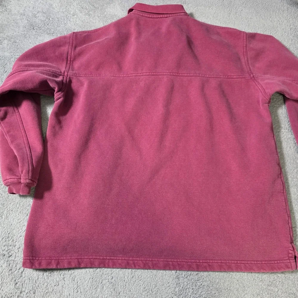 The North Face Mens L Pullover Sweatshirt Burgundy Vintage Made in USA Fleece